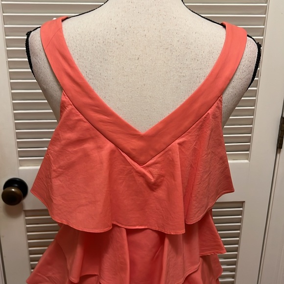 SL Fashions Tiered Dress in Tangerine, Size 8 - Picture 11 of 16